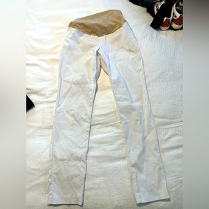 Motherhood white skinny pants